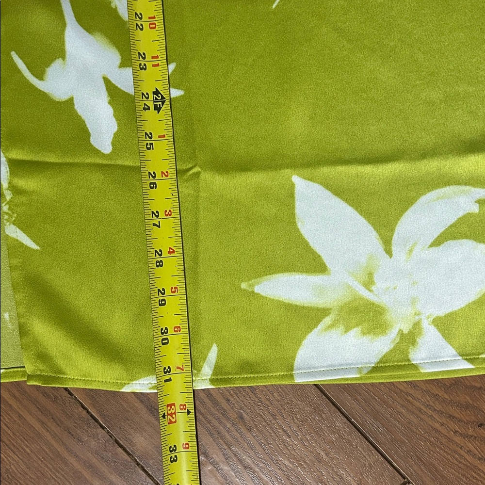 Calvin Klein Lime Green Floral Skirt - Picture 10 of 11
